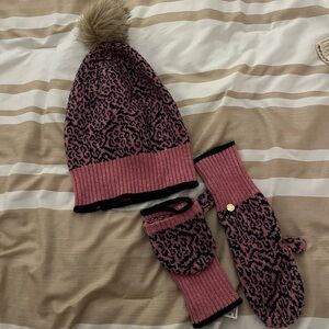 Juicy Couture Vintage Hat and Mittens Set